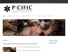 Tablet Screenshot of pacificemergencymedicaltraining.com